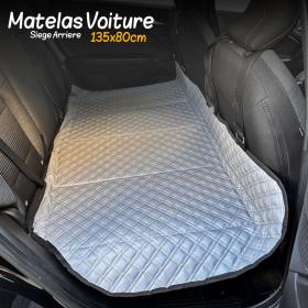 Matelas de Voiture Pliable avec Sangles Solides pour Siege Arrière
